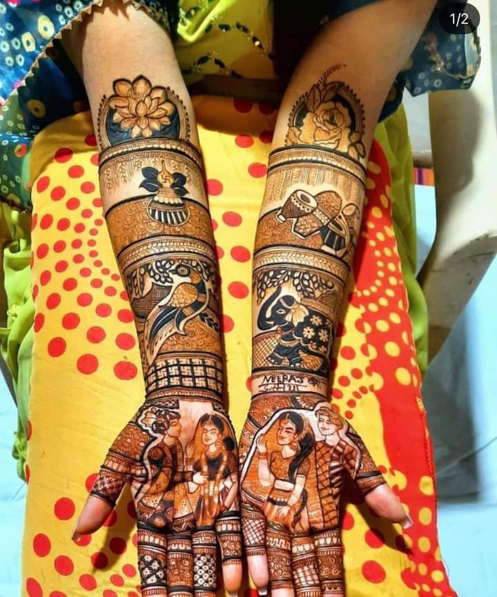 vinay mehandi artist bridal image